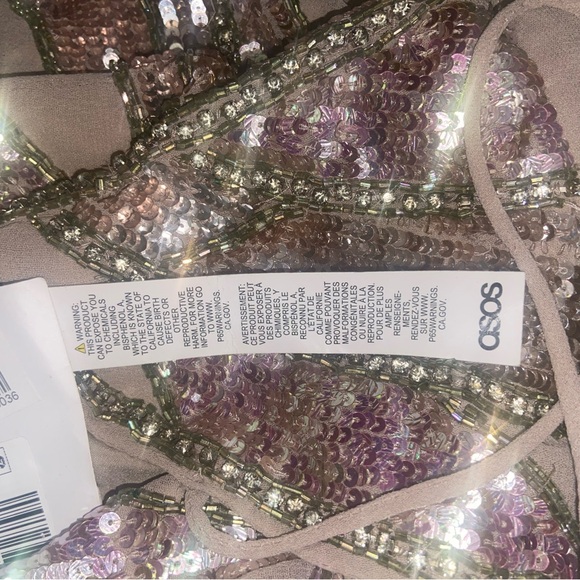 ASOS Metallic Sequin Mini Dress, missing - Picture 7 of 8